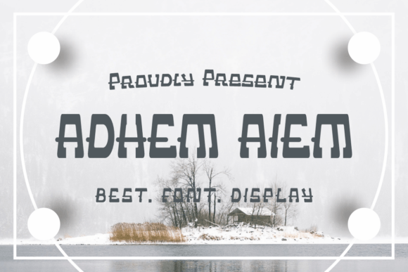 Adhem Aiem: A Bold Display Font for Real Branding Projects