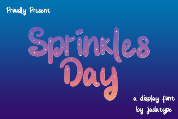 Bring Joy to Your Shop with the Sprinkles Day Display Font