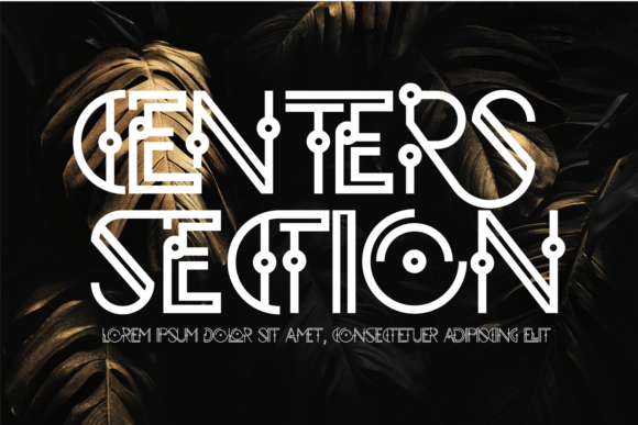 Centers Section: A Modern Typeface for Editorial Design