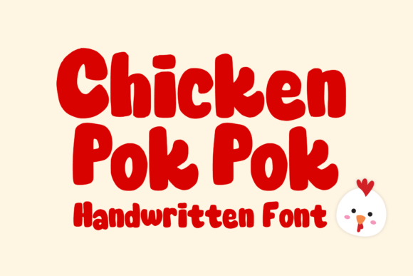 Chicken Pok Pok: A Playful Display Font for Bold Branding
