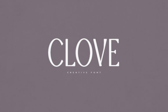 Clove: The Elegant Display Typeface for Editorial Design