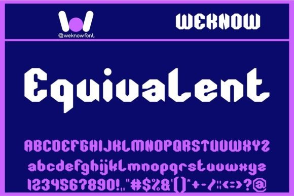 Equivalent: The Modern Display Typeface for Bold Brand Identity