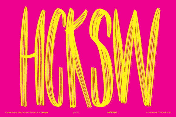 Hacksaw: The Dry Brush Typeface for Bold Web Design