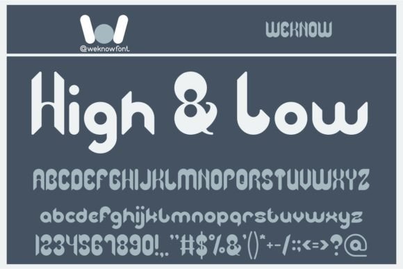High and Low: A Fresh Display Typeface for Modern Editorial Design