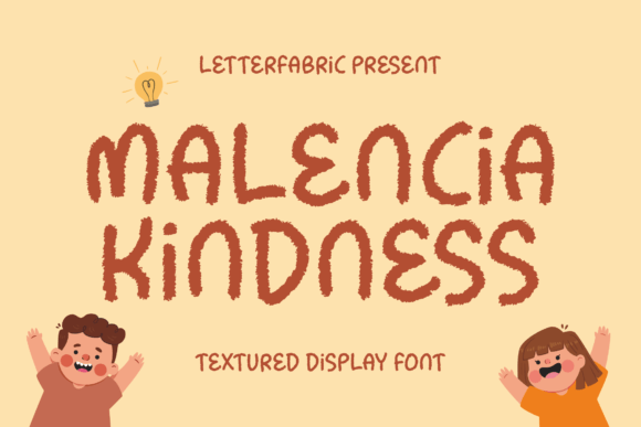 Malencia Kindness: A Textured Display Font for Editorial Design