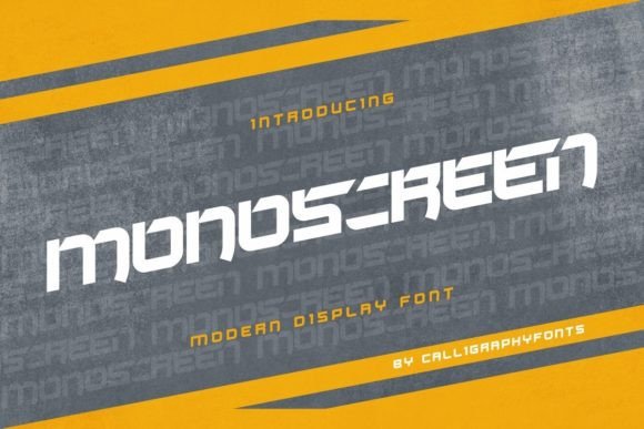 Monoscreen: The Modern Display Typeface for Handmade Brands