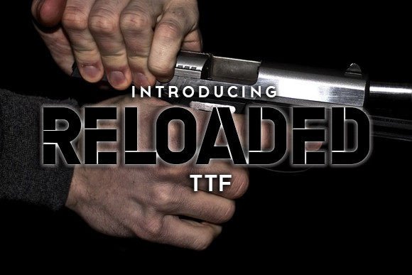 Reloaded: A Striking Stencil Typeface for Bold Branding