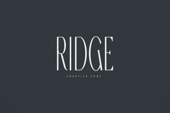 Ridge: The Perfect Display Font for Handmade Branding