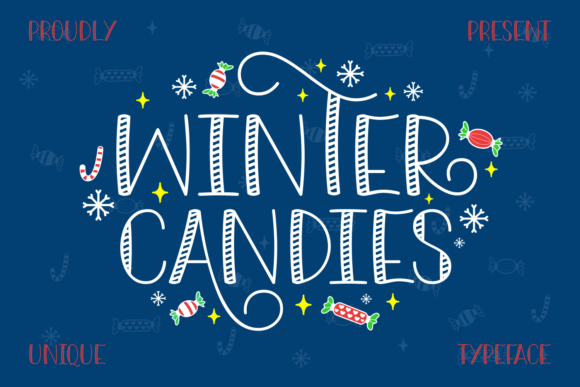 Winter Candies: The Perfect Display Font for Festive Editorial Design